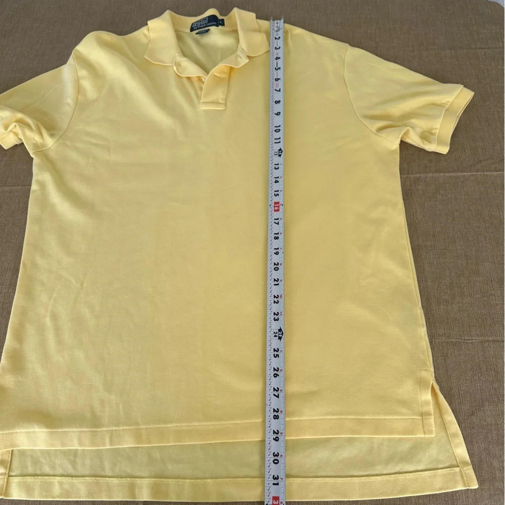 Polo by Ralph Lauren Polo Shirt Yellow Preppy Sz Large